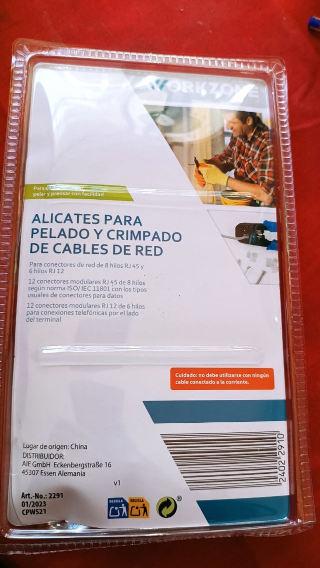 Alicates crimpado de cables