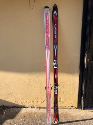 Skis Head Carve 8 + Fijaciones + Bastones + Funda