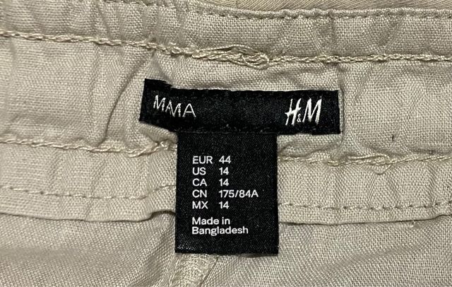 Pantalón tipo lino premamá