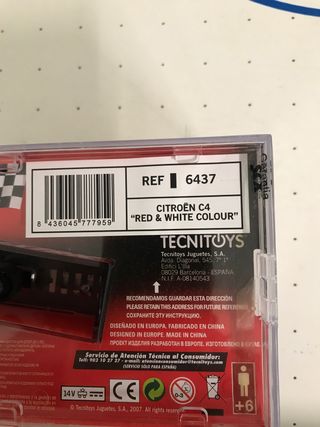 Scalextric citroen C4 Red white colour 