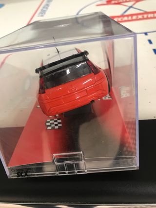 Scalextric citroen C4 Red white colour 