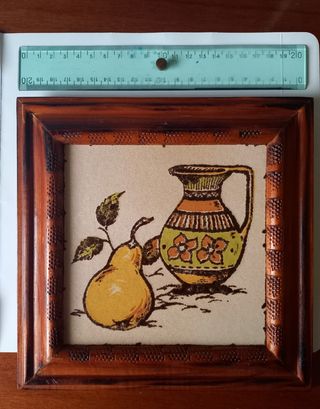 2 cuadros de cerámica antigua