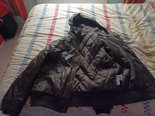 pack de chaquetón oversize + abrigo marrón hombre