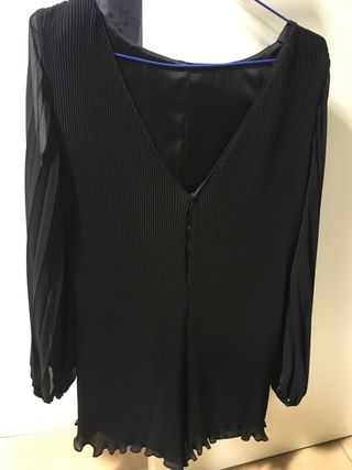 Vestido mono /pantalon crep  negro