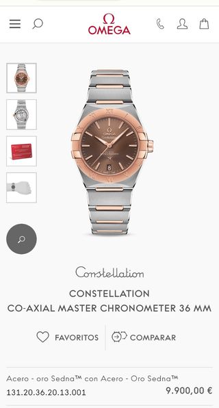 RELOJ CONSTELLATION CO‑AXIAL MASTER CHRONOMETER