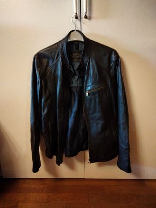 chaqueta cuero Massimo Dutti talla 42