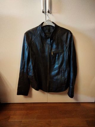 chaqueta cuero Massimo Dutti talla 42