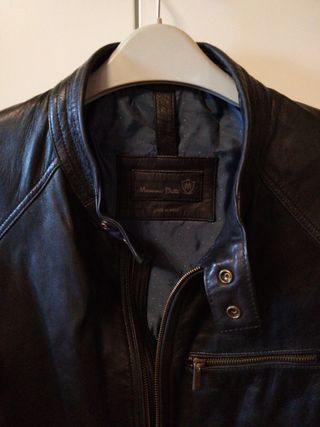 chaqueta cuero Massimo Dutti talla 42