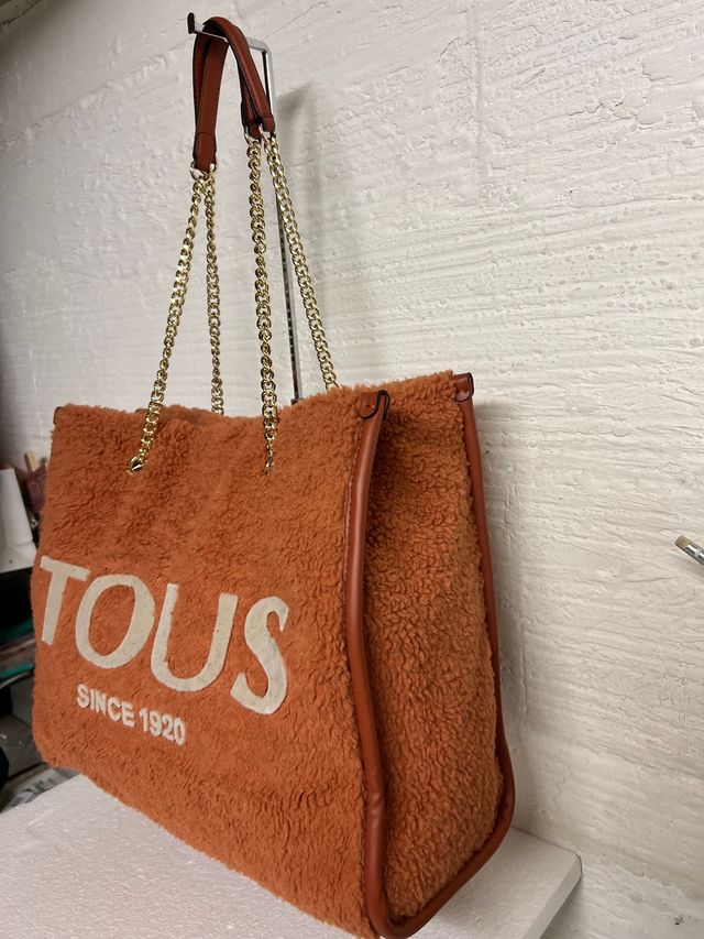 BOLSO SHOPPING TOUS BORREGUITO TEJA