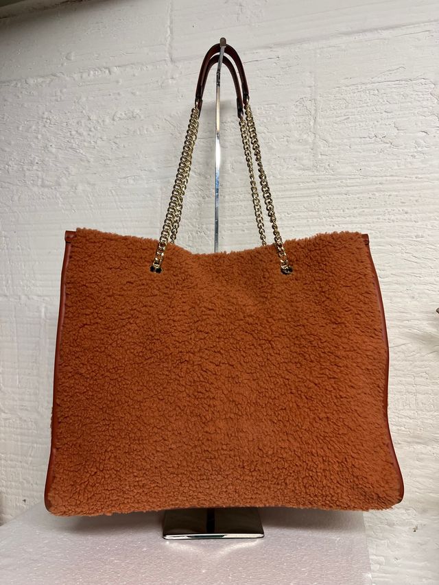 BOLSO SHOPPING TOUS BORREGUITO TEJA