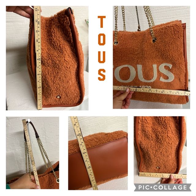 BOLSO SHOPPING TOUS BORREGUITO TEJA
