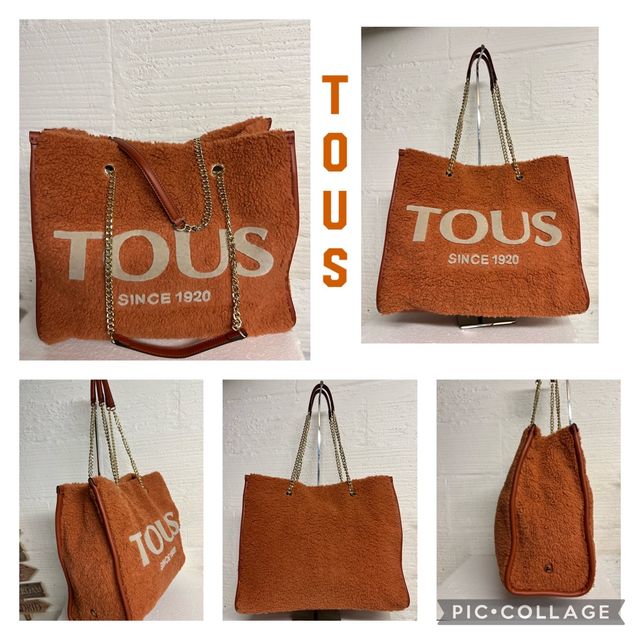 BOLSO SHOPPING TOUS BORREGUITO TEJA