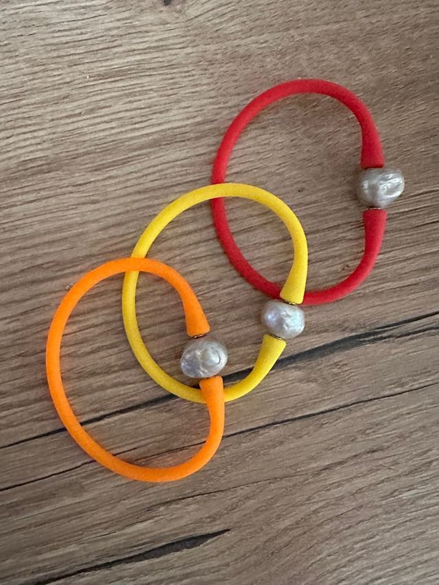 Pulseras perlas tahiti 14 mm