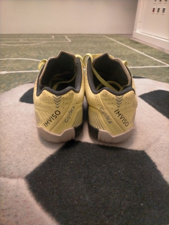 Botas bambas fútbol sala amarillas talla 36