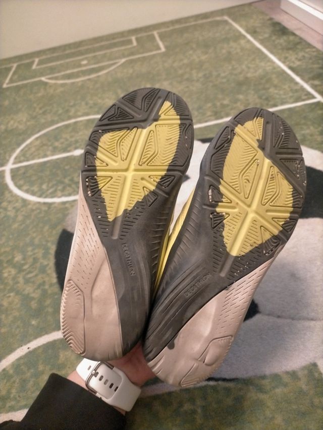 Botas bambas fútbol sala amarillas talla 36