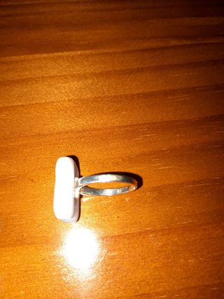 anillo tous cruise azulito talla 19 de plata