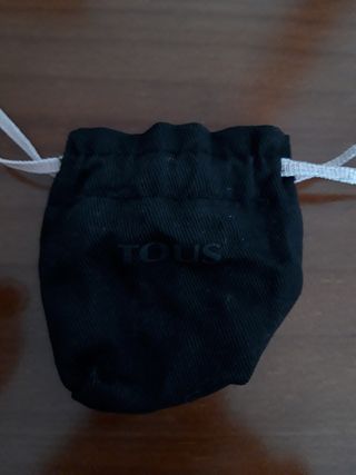 anillo tous cruise azulito talla 19 de plata