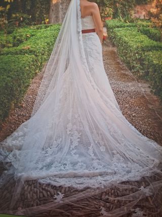 vestido de novia pronovias palabra de honor 