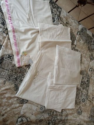 set culletta 3 lenzuoli sotto con angoli+ 2 sopra