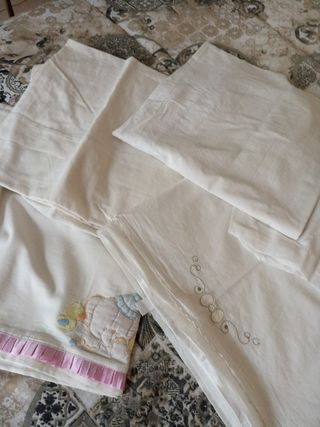 set culletta 3 lenzuoli sotto con angoli+ 2 sopra