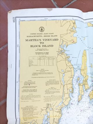 Carta de navegación antigua