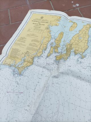 Carta de navegación antigua