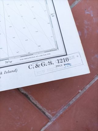 Carta de navegación antigua