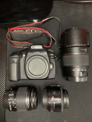 Canon 80d con objetivos
