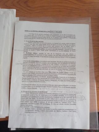 Apuntes literatura española 2 bach EBAU