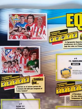 ALBUM LIGA ESTE 2013 2014. Con 63 CROMOS