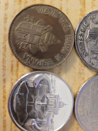 Moneda Papa y  rey España 1871 5 pesetas