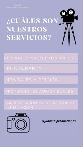 Reportajes de video sociales, bodas, comuniones...