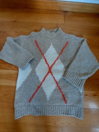 Jersey oversize rombo Mango