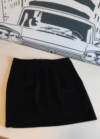 Falda negra Mango Talla S