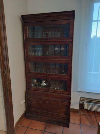 Vitrina madera y cristal