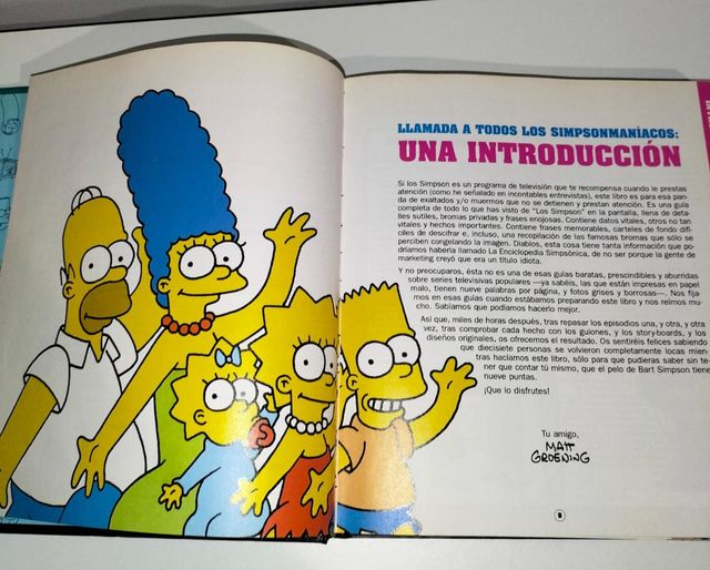 guía libro los Simpson