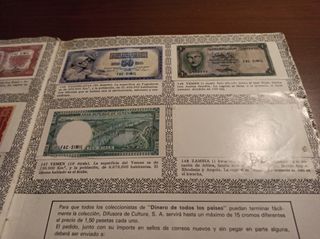 Álbum de cromos Dinero de todos los países