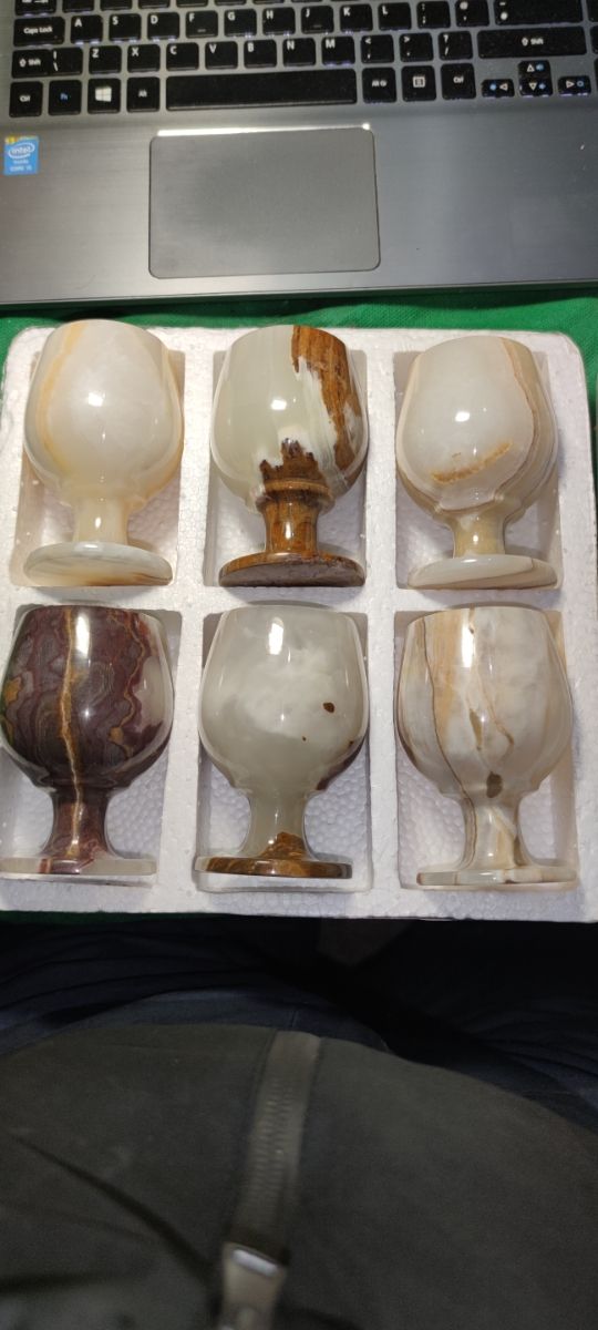 COPAS DE ÓNIX NATURAL