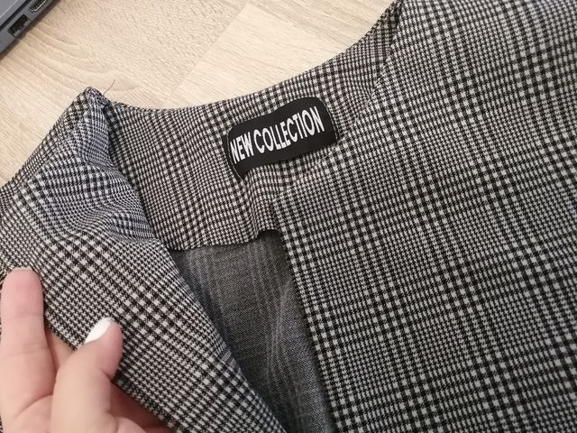 sobretodo blazer cuadros mujer talla Única