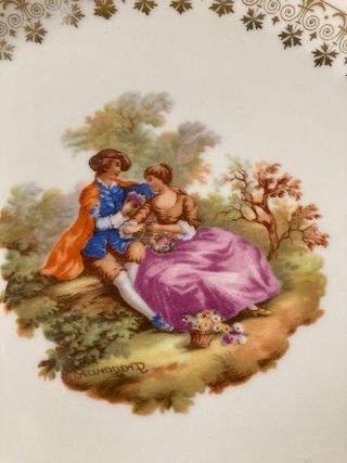 Set dessert porcellana vintage