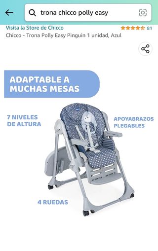 Trona Chicco Polly Easy