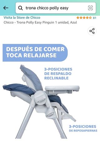 Trona Chicco Polly Easy