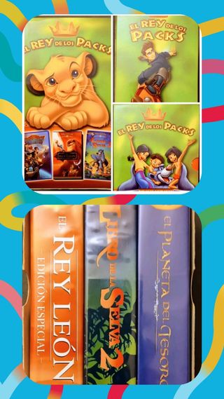 PACK DISNEY VHS, Originales.Incluye EL REY LEÓN 