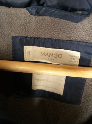 Casaco acolchoado Mango, 13-14 anos