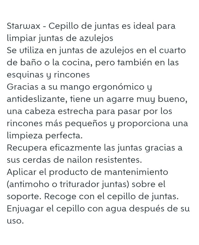 Cepillo de juntas starwax.