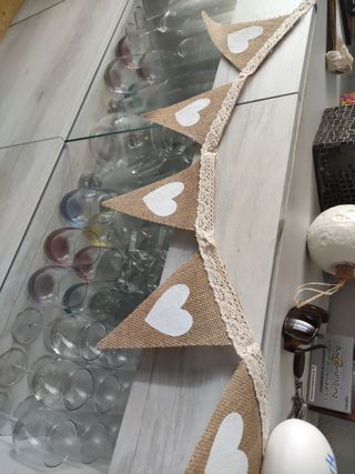 Banderines de yute ideal Candy Bar