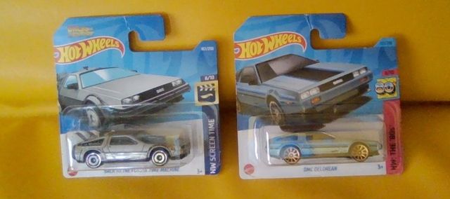 Pack Hot Wheels x 2 DELOREAN diferentes