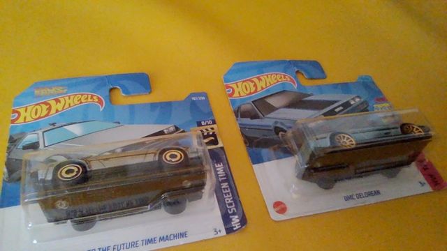 Pack Hot Wheels x 2 DELOREAN diferentes