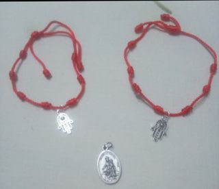 Pack de dos pulseras 7 nudos mano de Fátima y Virg