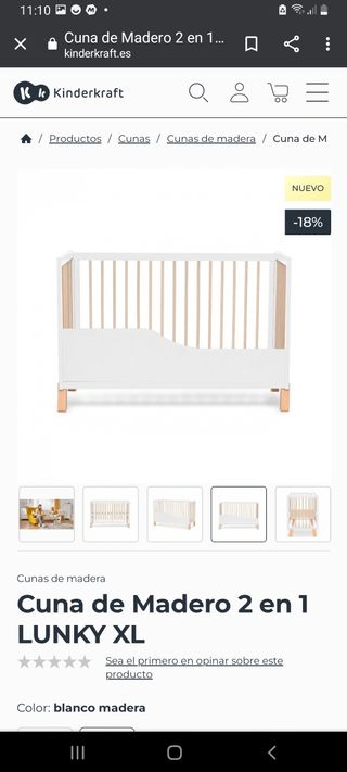 cuna diván kinderkraft lunky